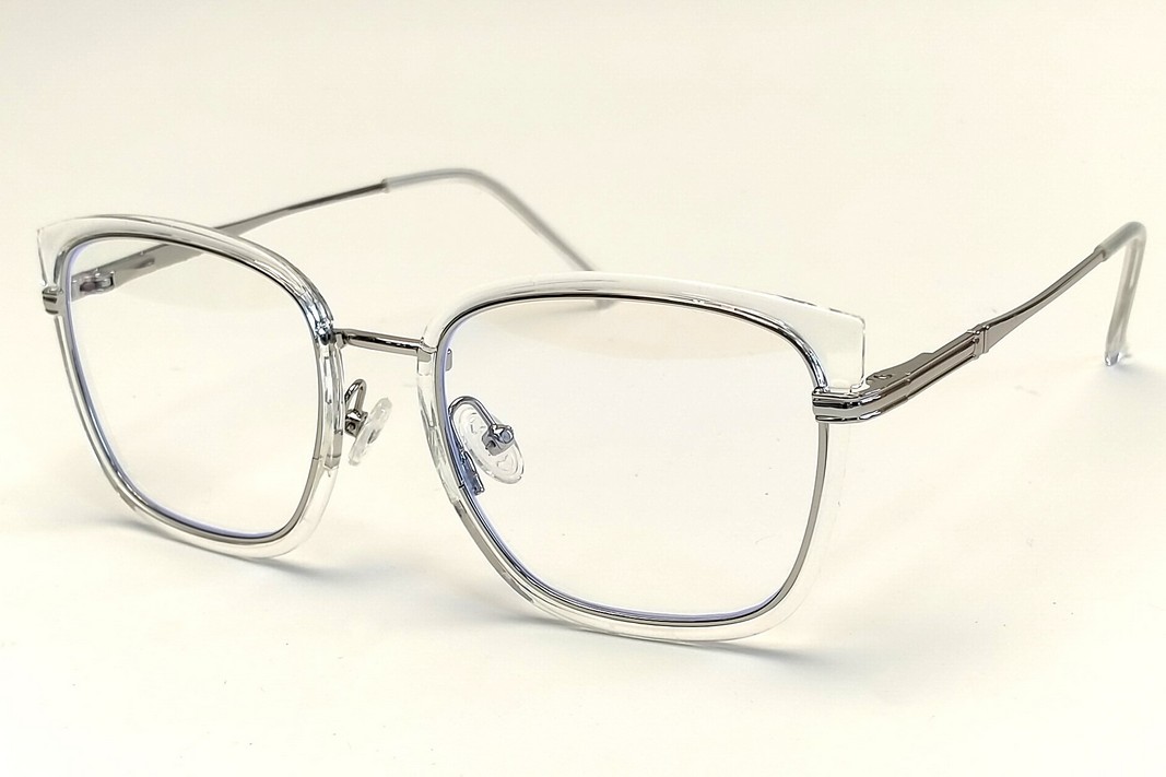 Оправа металлическая ультратонкая женская Wilibolo TR3053 "SILVER-TRANSPARENT "